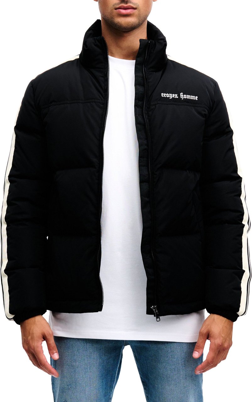 Croyez croyez vice puffer jacket - black Zwart