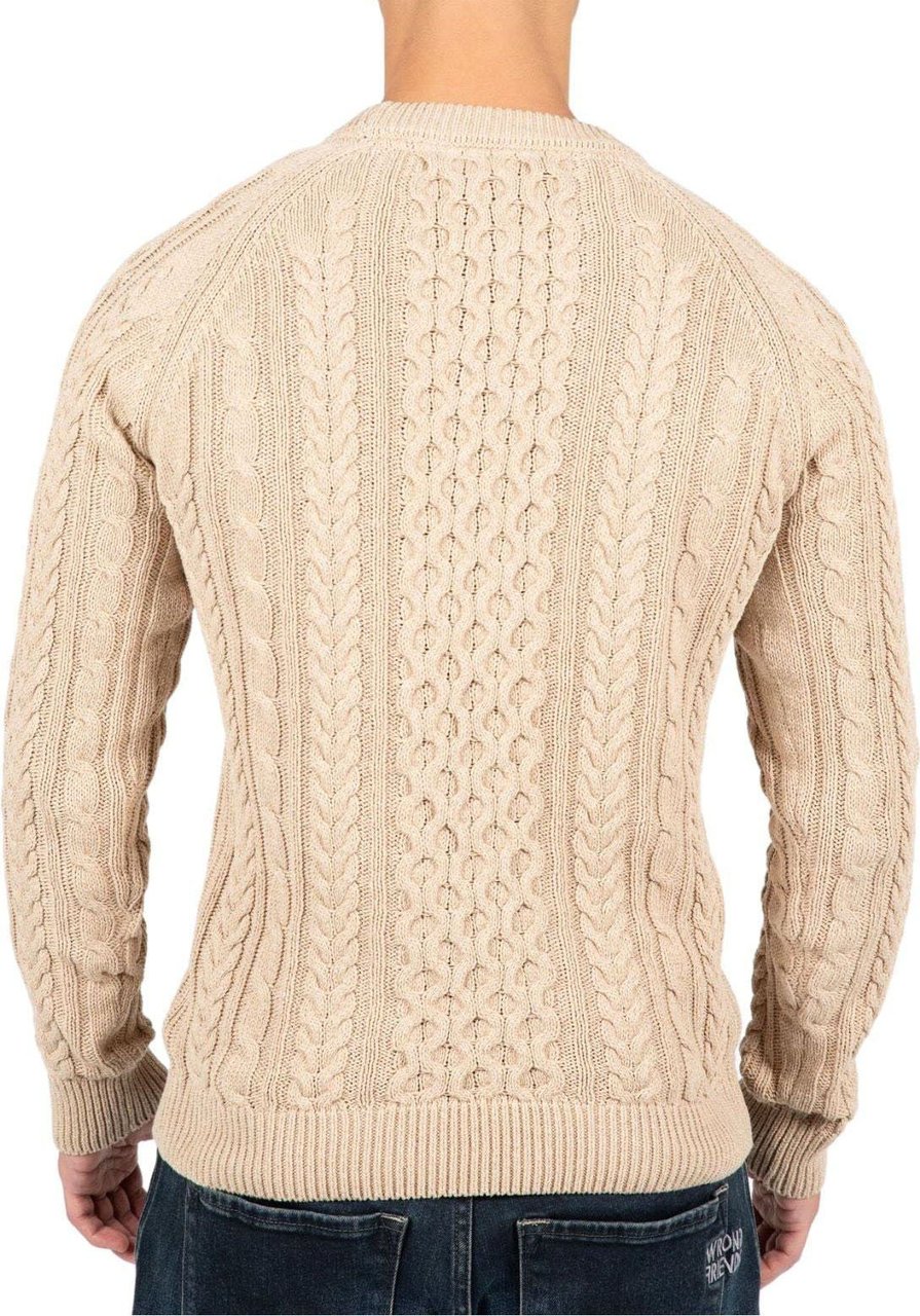 Wrong Friends CORBY CABLE KNIT SWEATER - BEIGE Beige