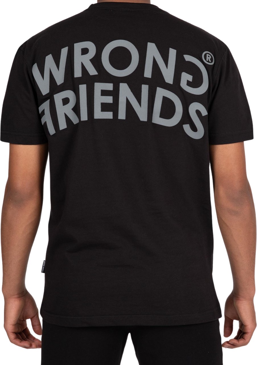 Wrong Friends ORLANDO T-SHIRT - BLACK Zwart