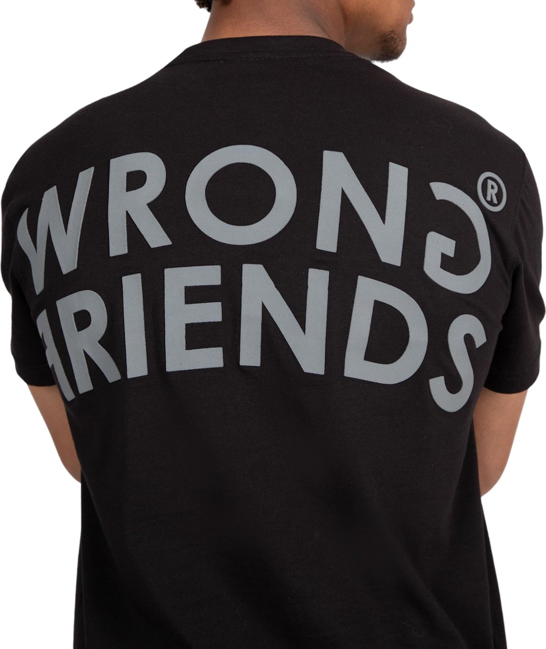 Wrong Friends ORLANDO T-SHIRT - BLACK Zwart
