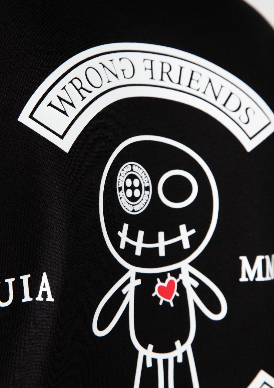 Wrong Friends VERONA T-SHIRT - BLACK Zwart