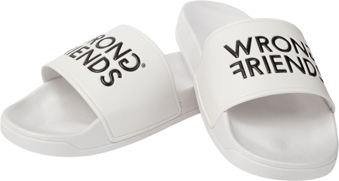 Wrong Friends WRONG FRIENDS SLIDES - WHITE Wit