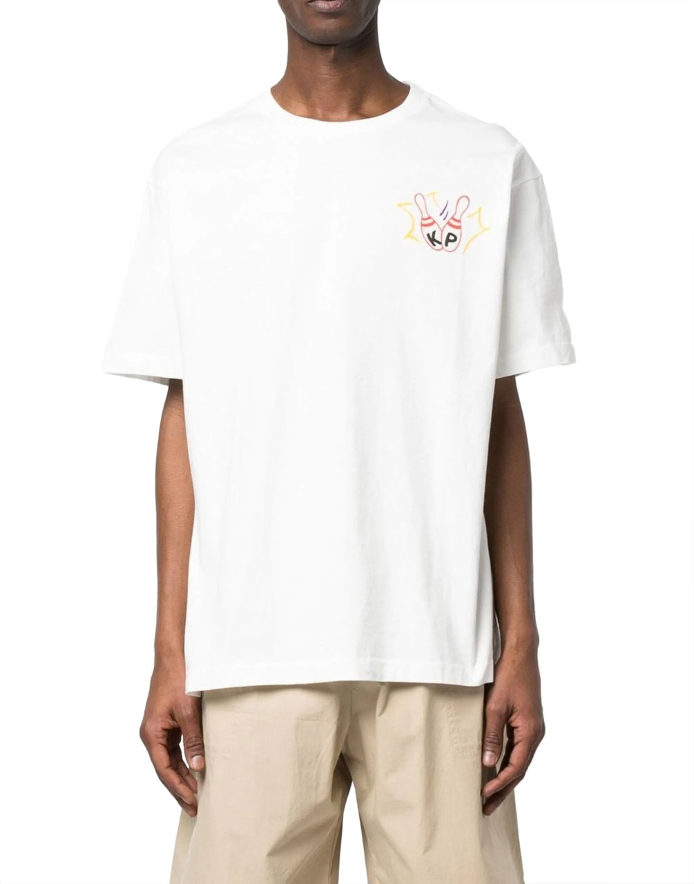 Kenzo Bowling Team Logo Oversize T-shirt Wit