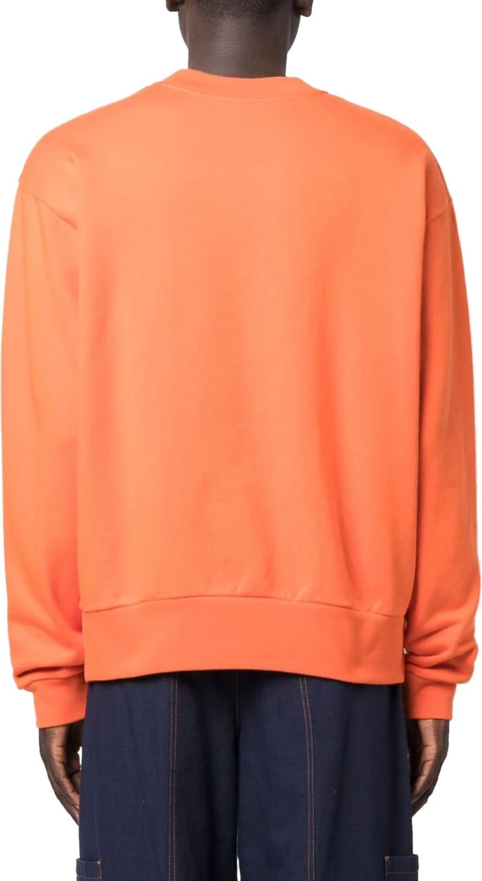 Marni 3d Logo Printed Crewneck Sweatshirt Oranje