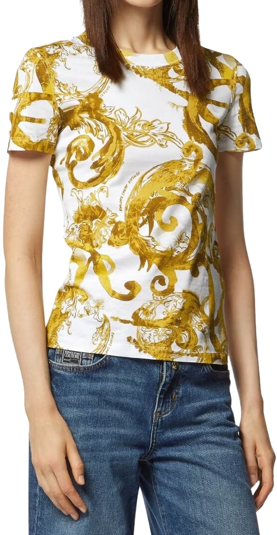 Versace Jeans Couture T-shirts And Polos White Neutraal
