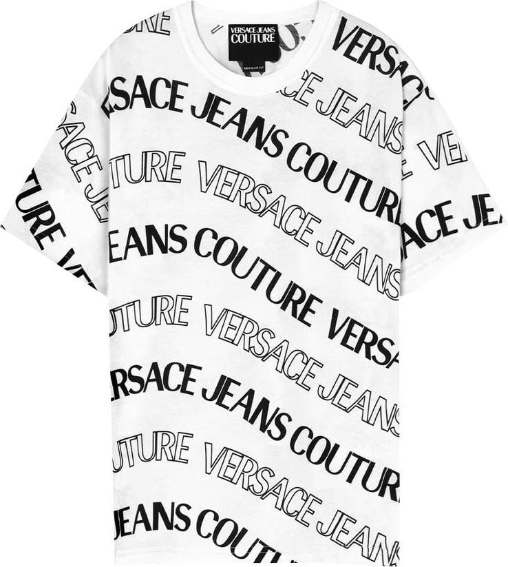 Versace Jeans Couture Versace Couture Heren T-shirt Wit 76GAH6R0-JS296/003 Wit