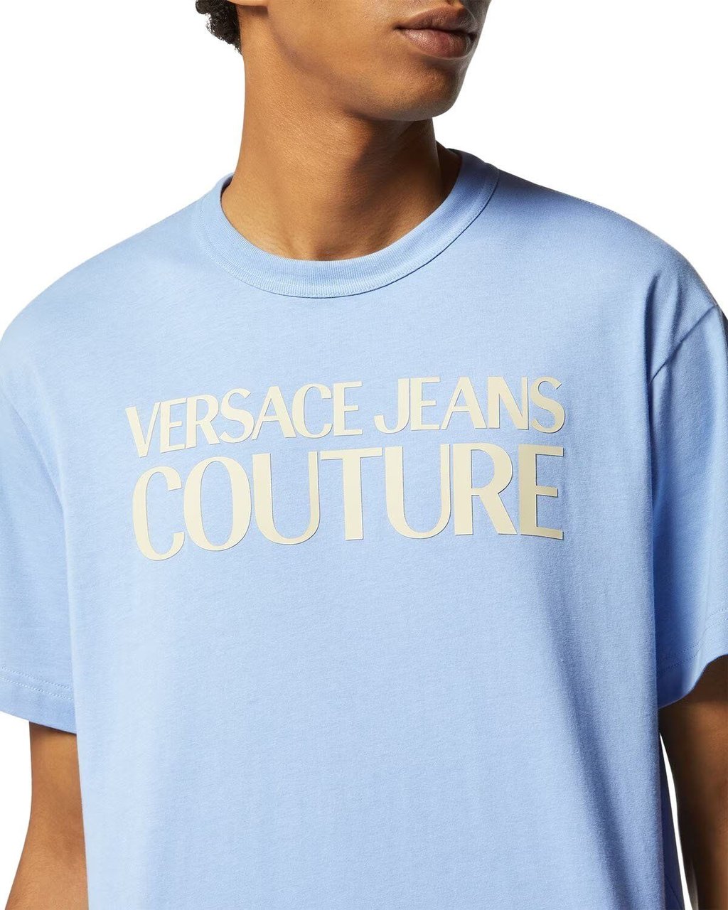 Versace Jeans Couture Versace Couture Heren T-shirt Blauw 76GAHG01-CJ00G/261 Blauw