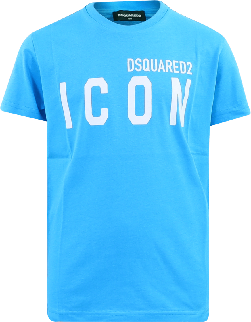 Dsquared2 Dsquared2 DQ1359 D00MV kinder t-shirt turquoise Blauw