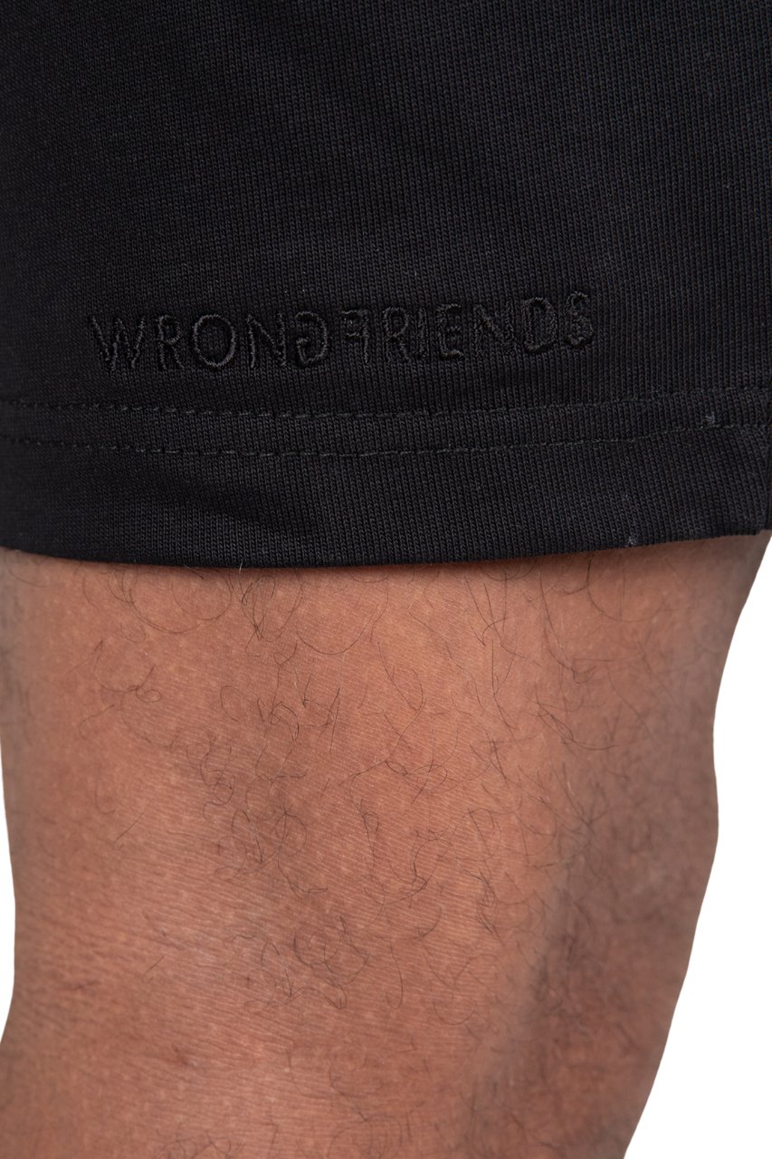 Wrong Friends ASTI SHORTS - BLACK Zwart