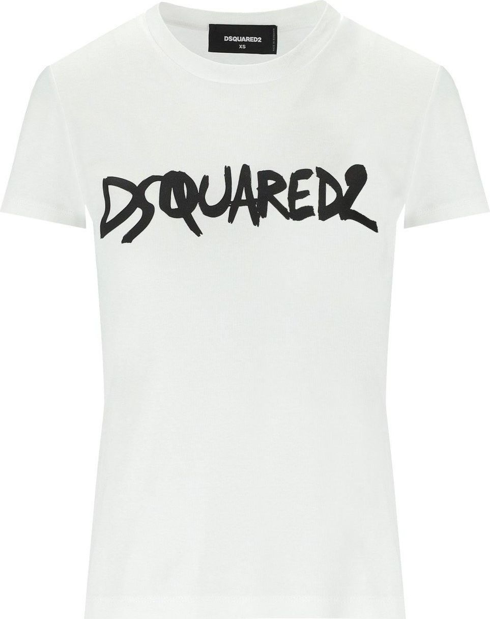 Dsquared2 Mini Fit White T-shirt White Wit