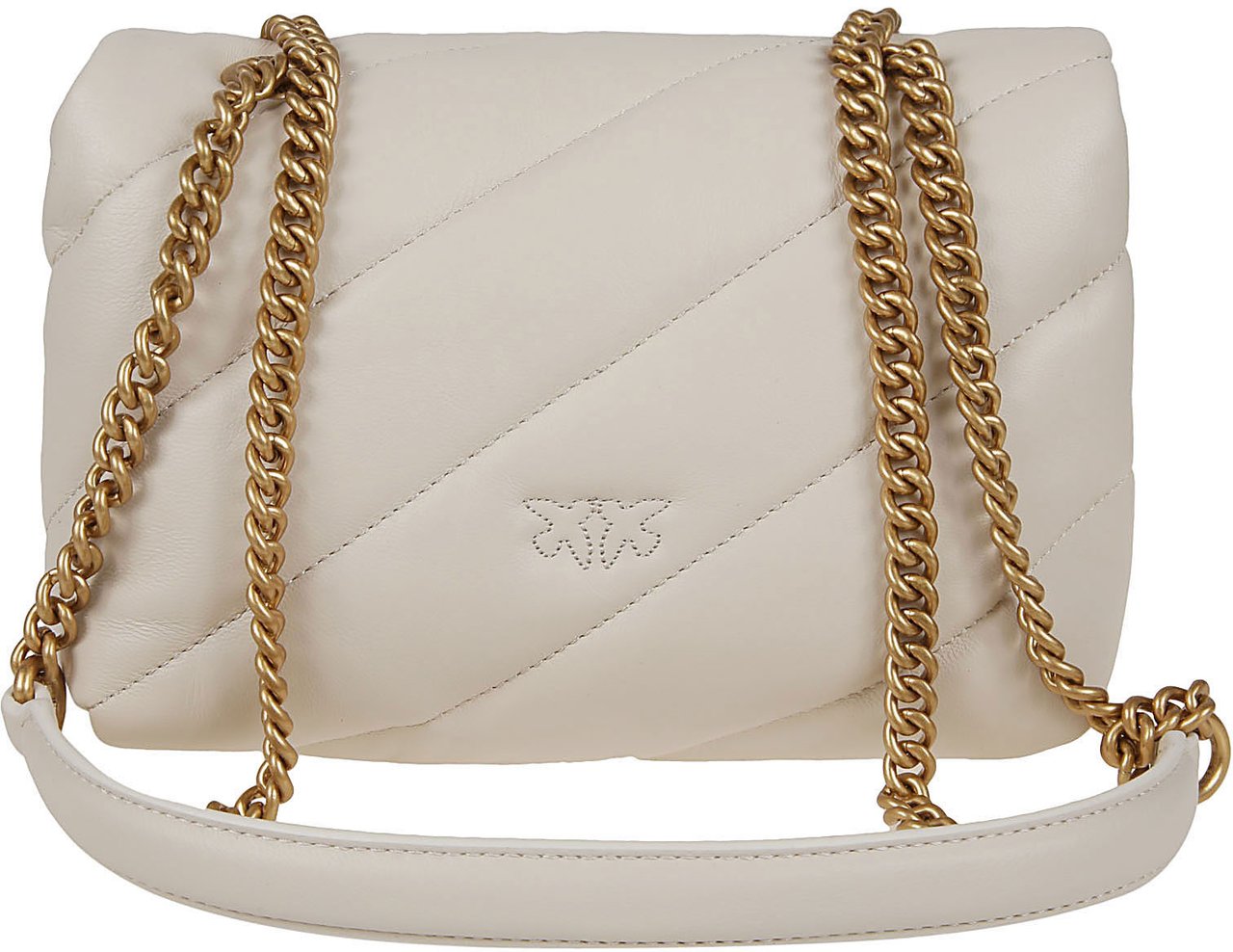 Pinko love puff mini cl sheep nappa Wit