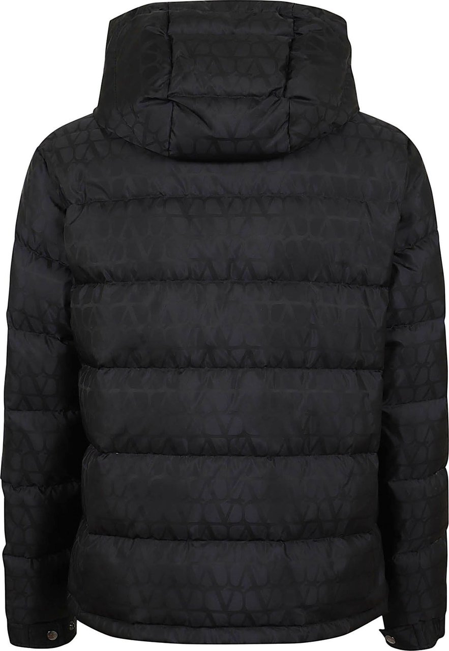 Valentino toile iconographe padded jacket Zwart