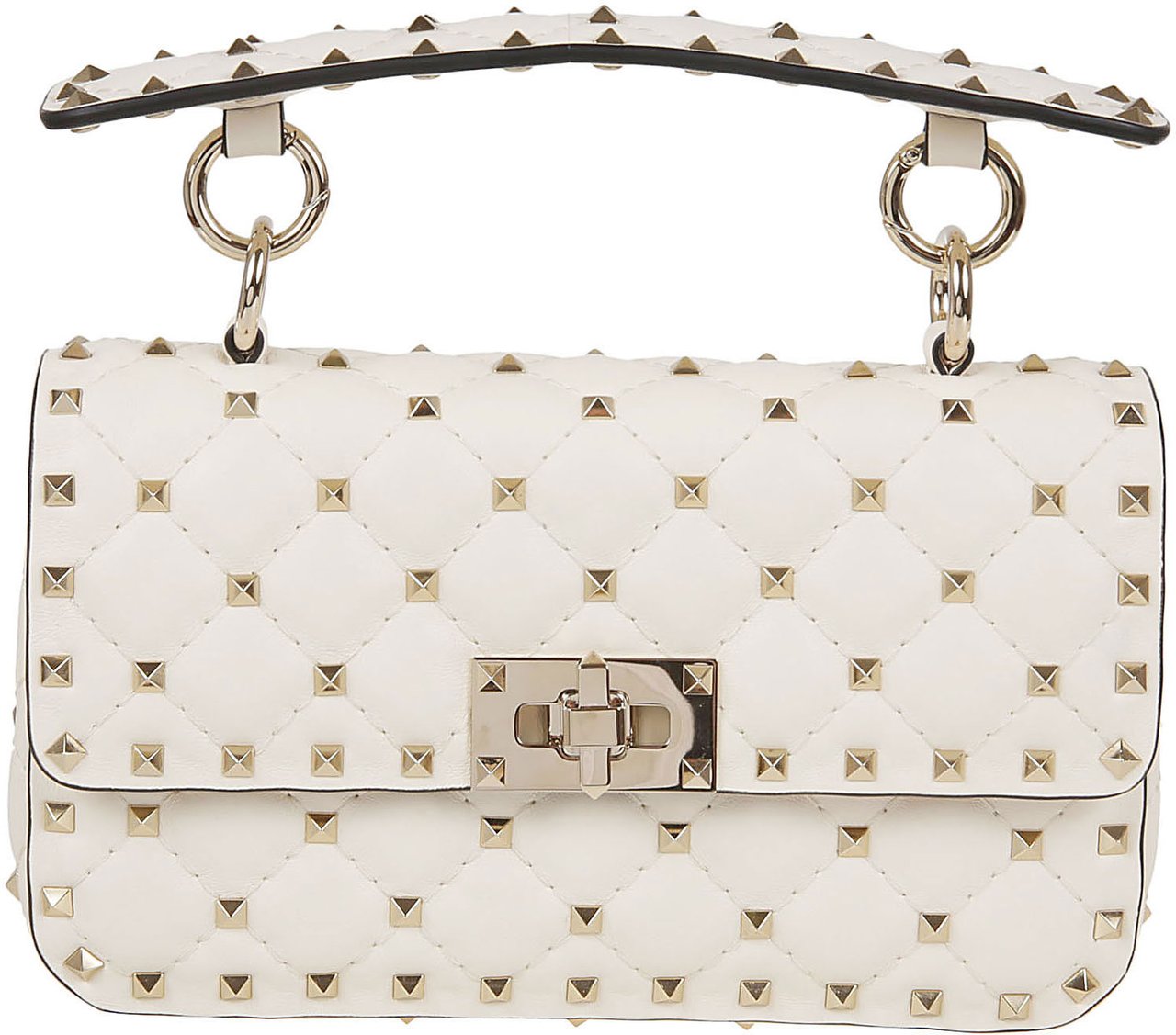 Valentino small shoulder bag rockstud spike Wit