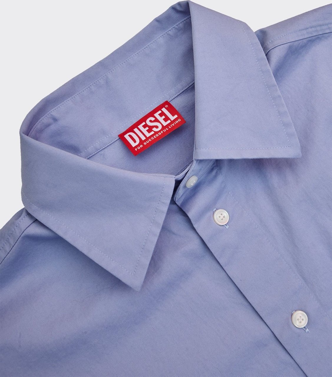 Diesel Camicia S-Limo Logo Turchese Divers