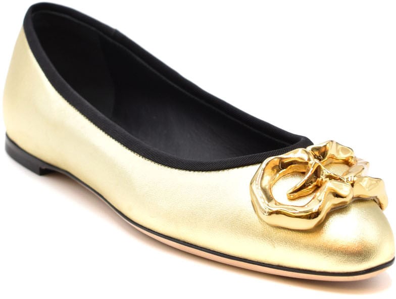 Giuseppe Zanotti Ballet Flats Gold Goud