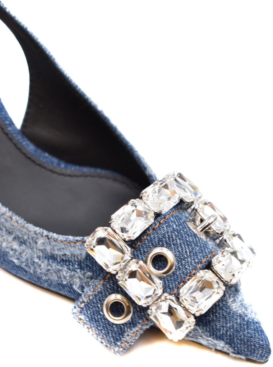Dolce & Gabbana Dolce & Gabbana Denim Slingback Pumps Blauw
