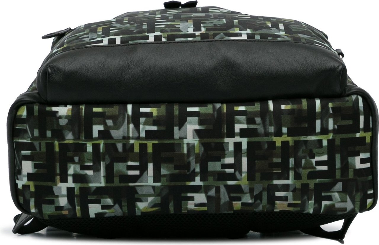 Fendi FF Camouflage Nylon Backpack Groen