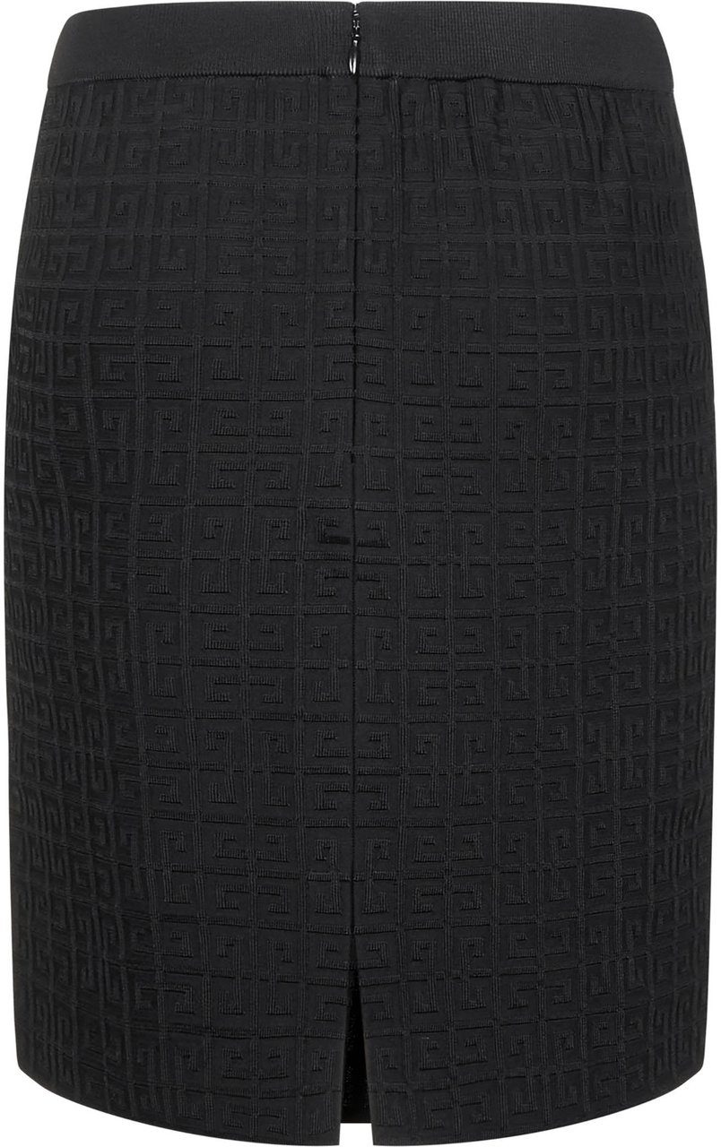 Givenchy Givenchy Black stretch viscose blend skirt Zwart