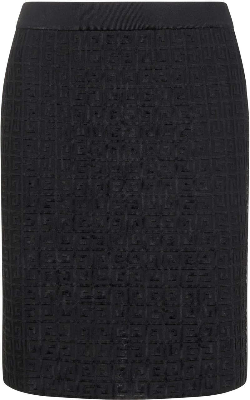 Givenchy Givenchy Black stretch viscose blend skirt Zwart