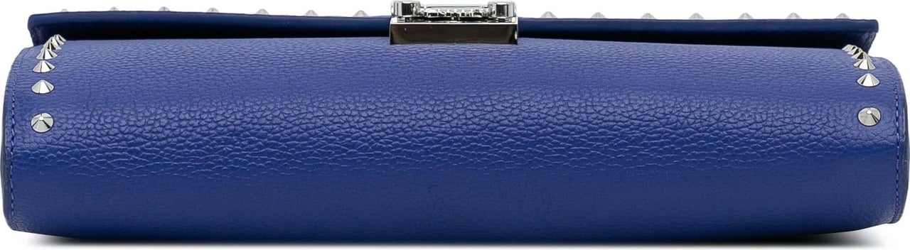 MCM Studded Leather Patricia Wallet on Chain Blauw