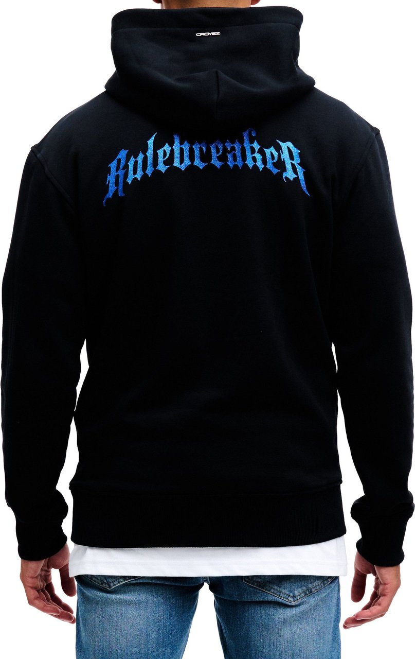 Croyez croyez rulebreaker hoodie - black/cobalt Zwart