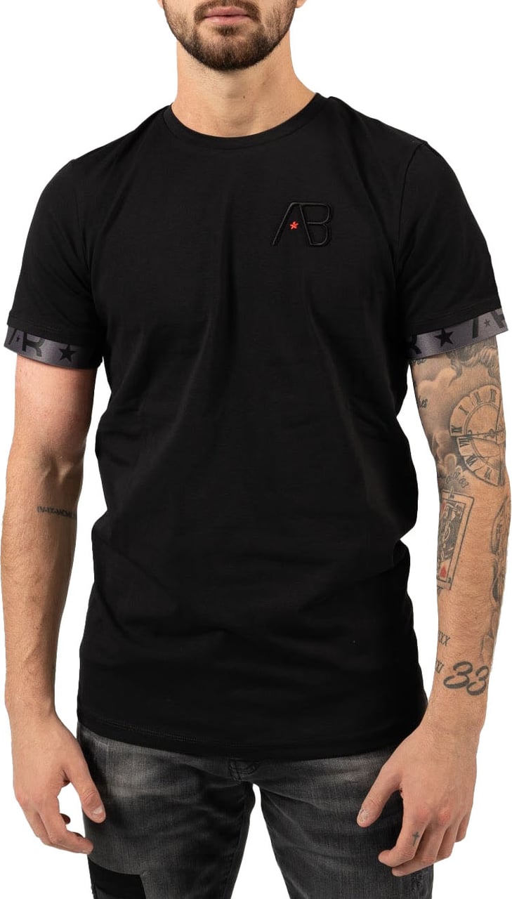 AB Lifestyle Flag Tee | Jet Black Zwart