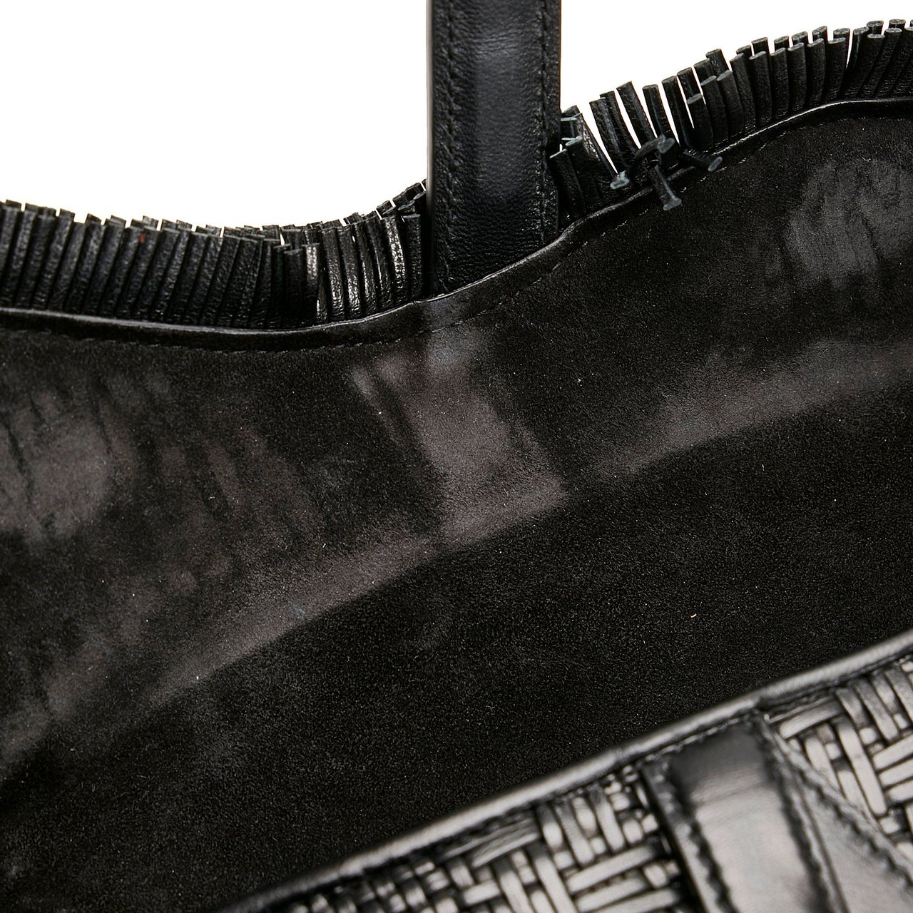 Dior Ultra Matte Woven Saddle Zwart