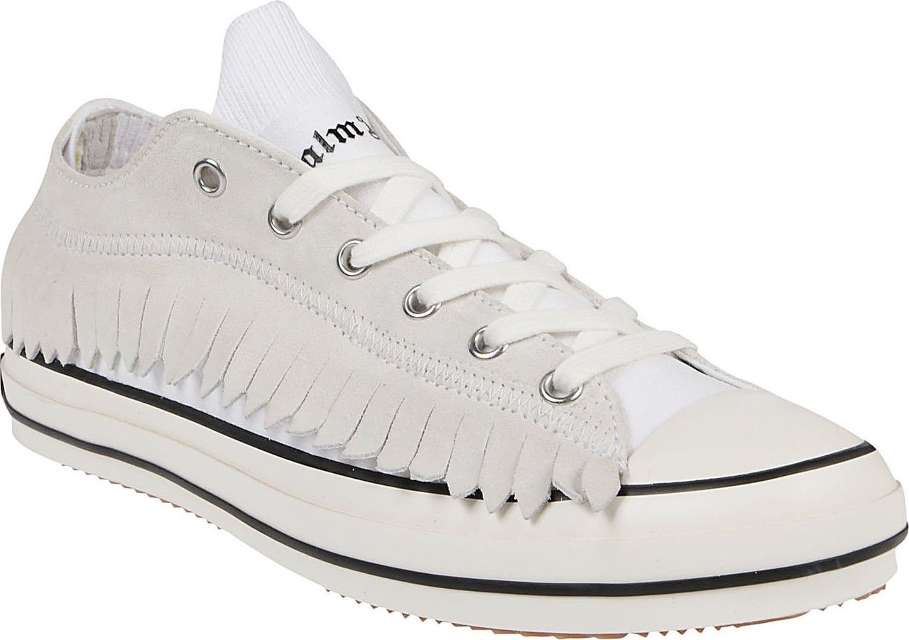 Palm Angels Sneakers Fringe Basket Low Vulcanized White Wit