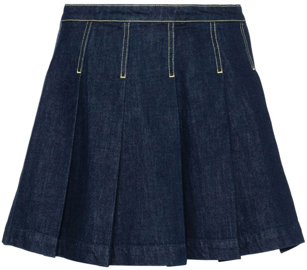 Kenzo Skirts Rinse Blue Denim Blauw
