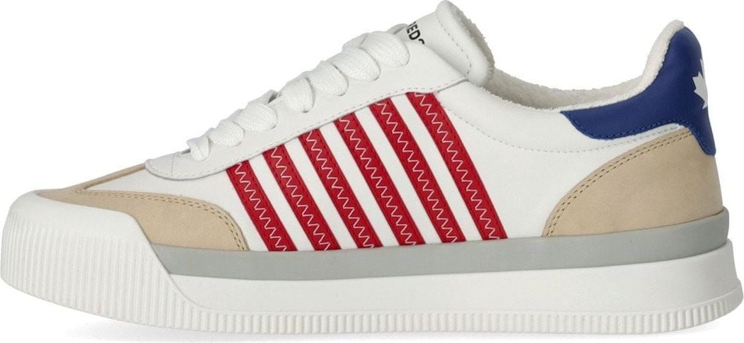 Dsquared2 New Jersey White Red Sneaker White Wit