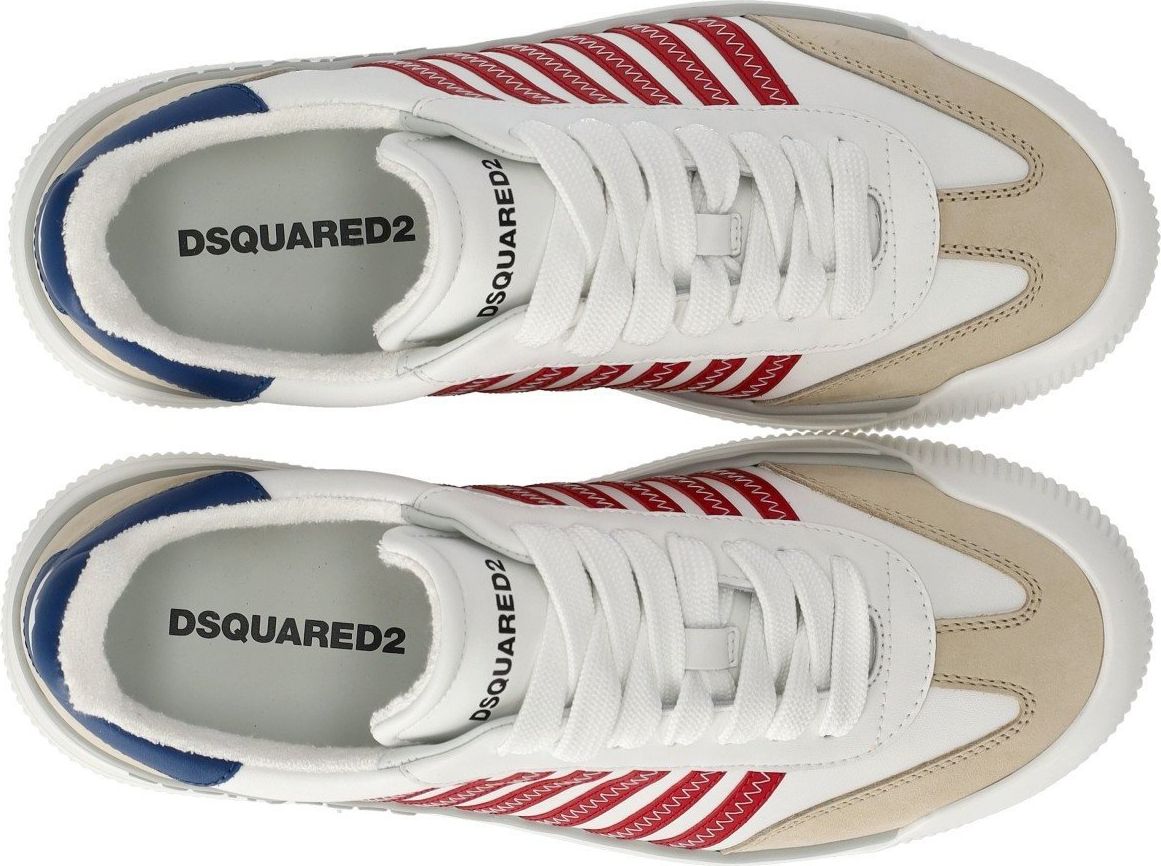 Dsquared2 New Jersey White Red Sneaker White Wit
