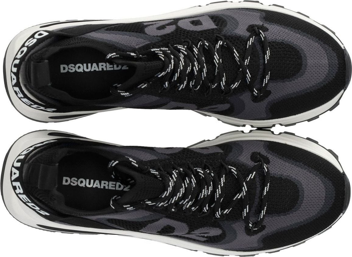 Dsquared2 Run Ds2 Black And Grey Sneaker Black Zwart