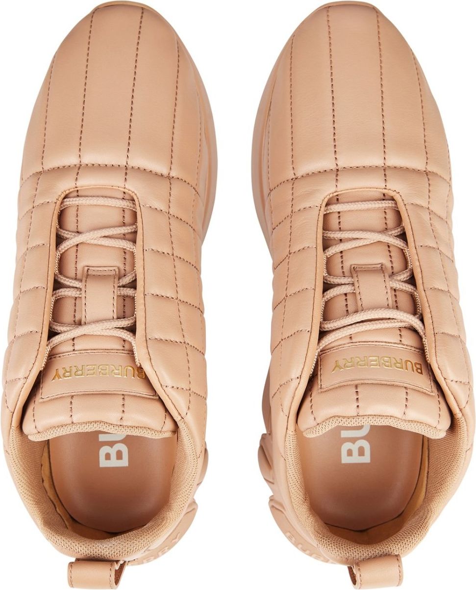 Burberry Tnr Classic Quilted Sneakers Beige