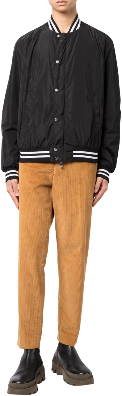 Moncler Logo Patch Corduroy Pants Bruin