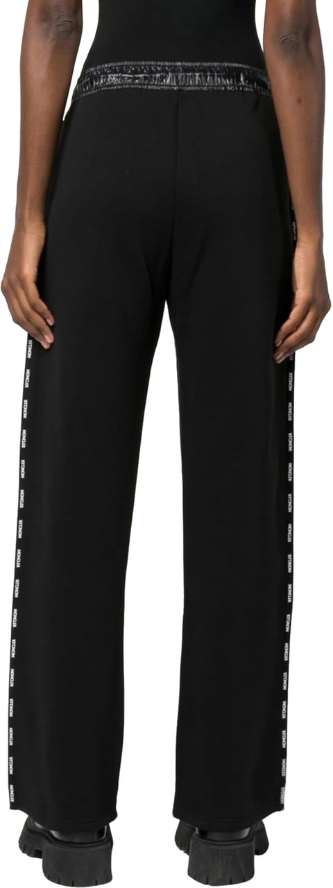 Moncler Logo Trim Drawstring Track Pants Zwart