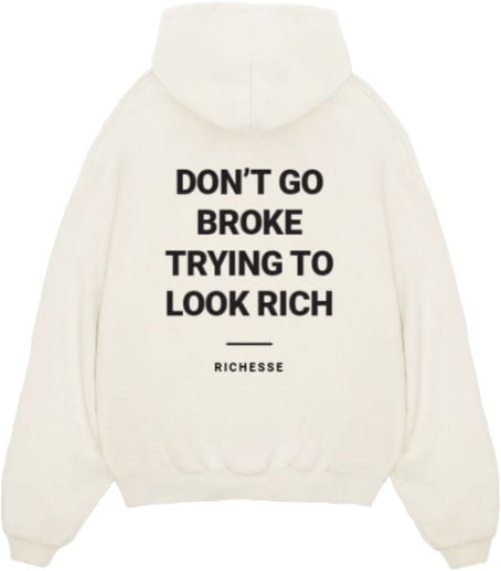 Richesse John Creme Hoodie Wit