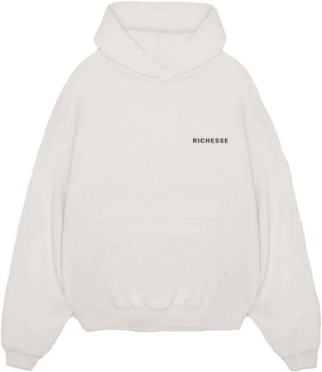 Richesse John Creme Hoodie Wit