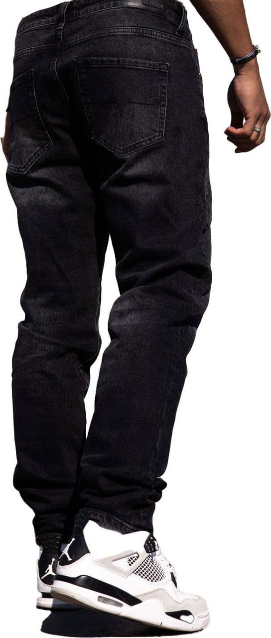 Richesse Viper Baggy Jeans Zwart