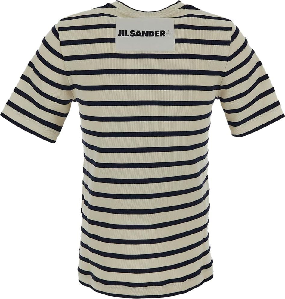 Jil Sander Stripes T-Shirt Wit
