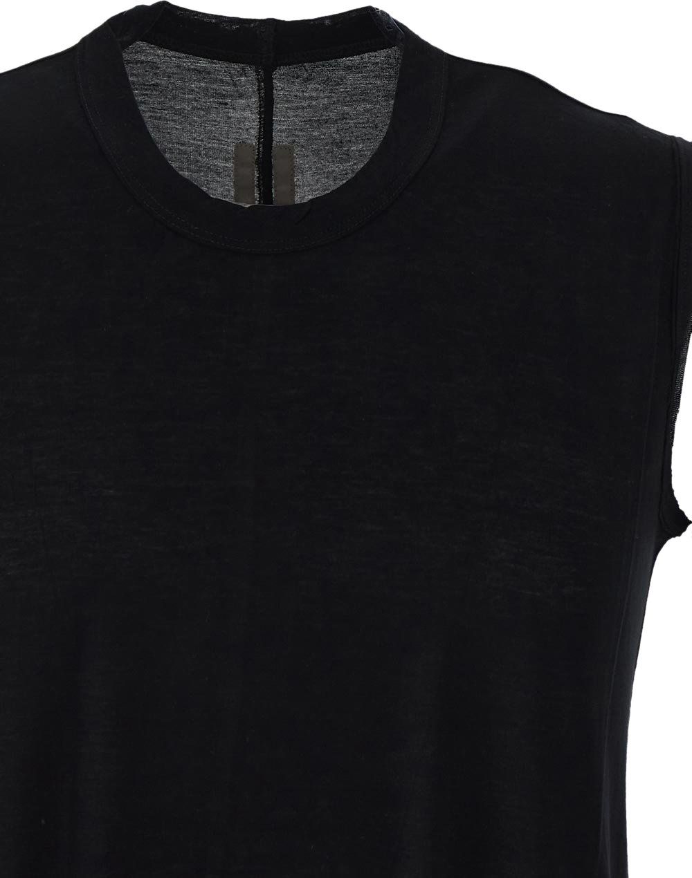 Rick Owens Basic T-Shirt Zwart