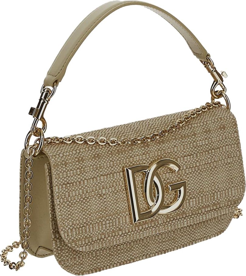 Dolce & Gabbana 3.5 Crossbody Bag Beige