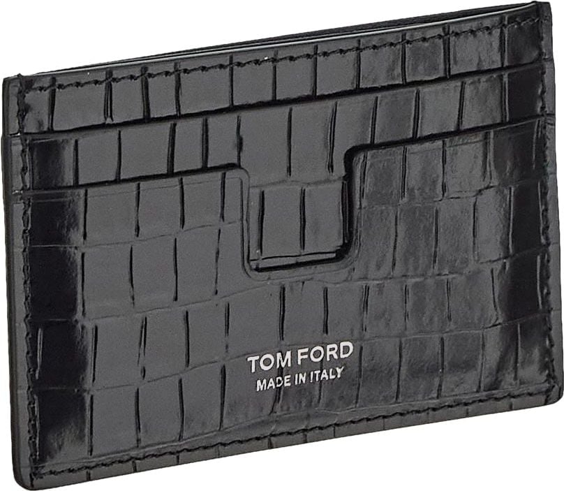 Tom Ford Leather Cardholder Zwart