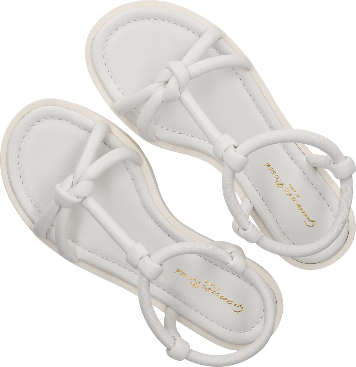 Gianvito Rossi Platform Sandals Marine Nappa Leather Ghana Wit