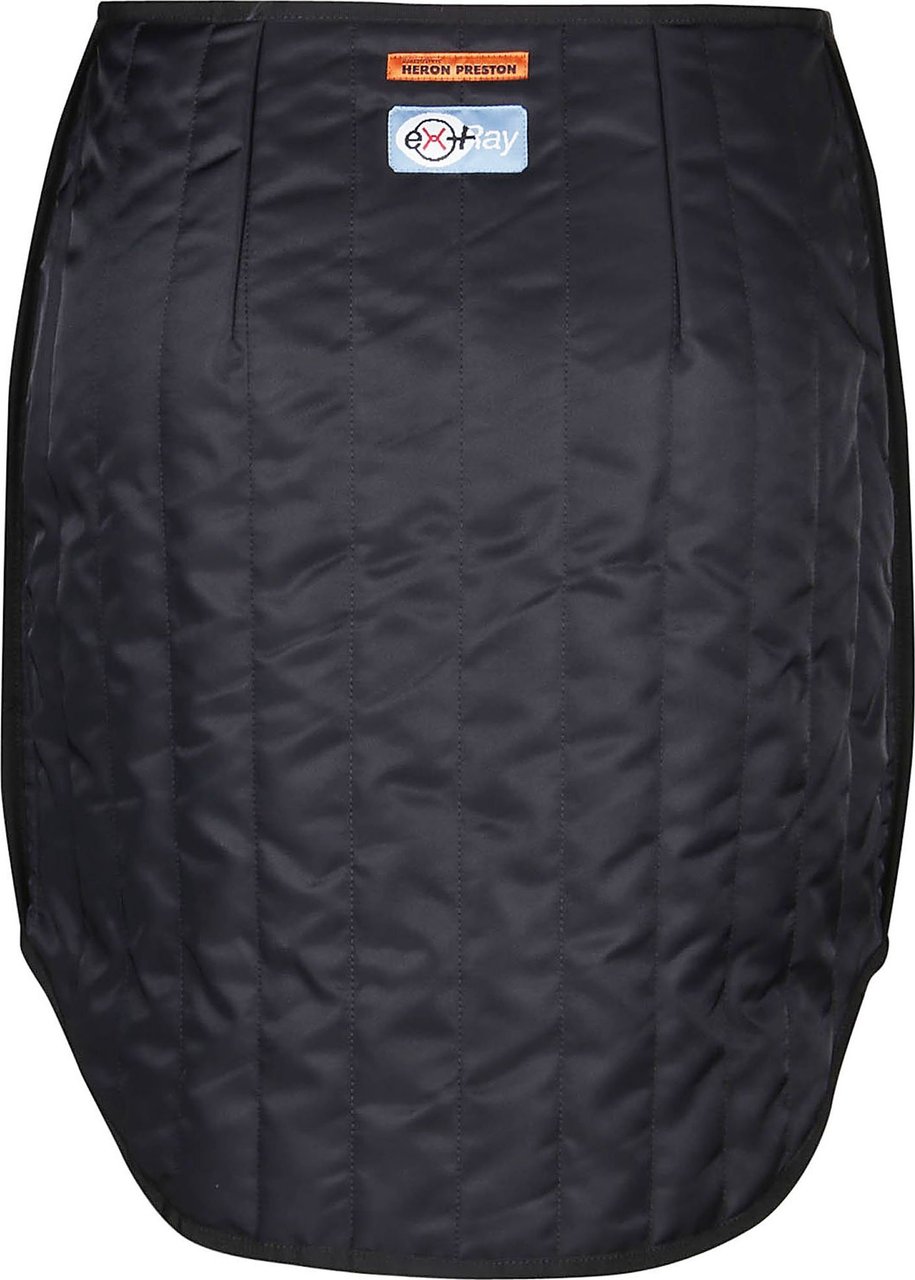 Heron Preston Ex-ray Quilted Short Skirt Black Zwart