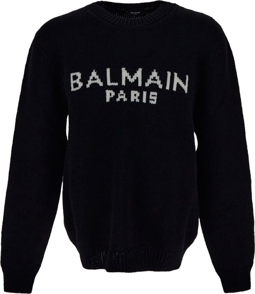 Balmain Wool Knitwear Zwart