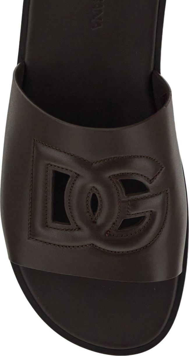 Dolce & Gabbana Logo Slide Bruin