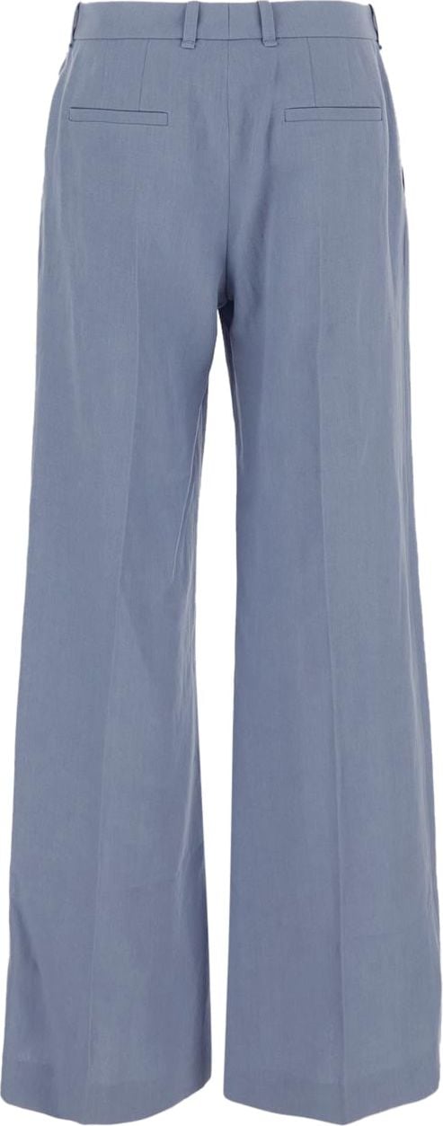 Chloé Linen Trousers Blauw