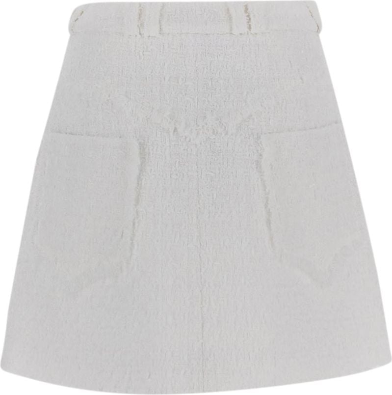 Balmain Cotton Skirt Wit