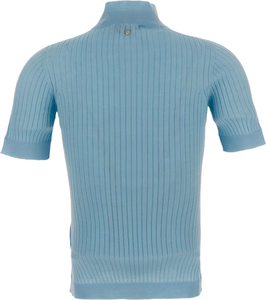 Versace Ribbed Knit Blauw