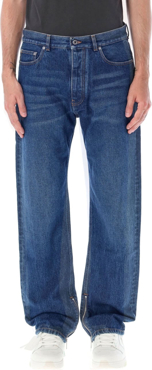 OFF-WHITE Zip skate jeans Blauw